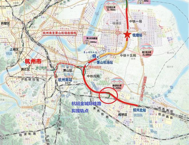 沪绍金城际铁路最新动态线路方案又有变化诸暨、嵊州二选一(图2)